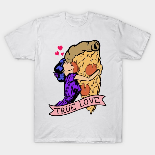 Pizza love T-Shirt by Vintage Dream